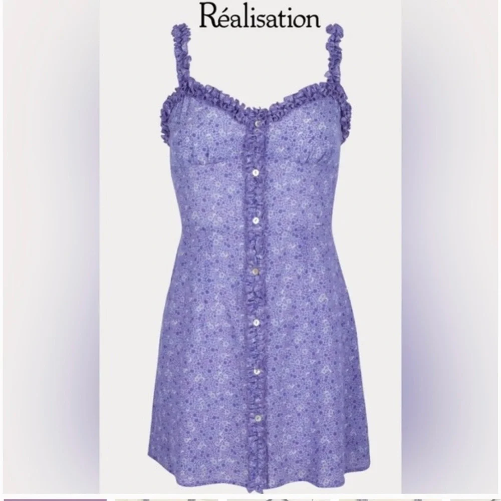 Realisation Par Lavender Floral Mini Dress - Picture 2 of 5